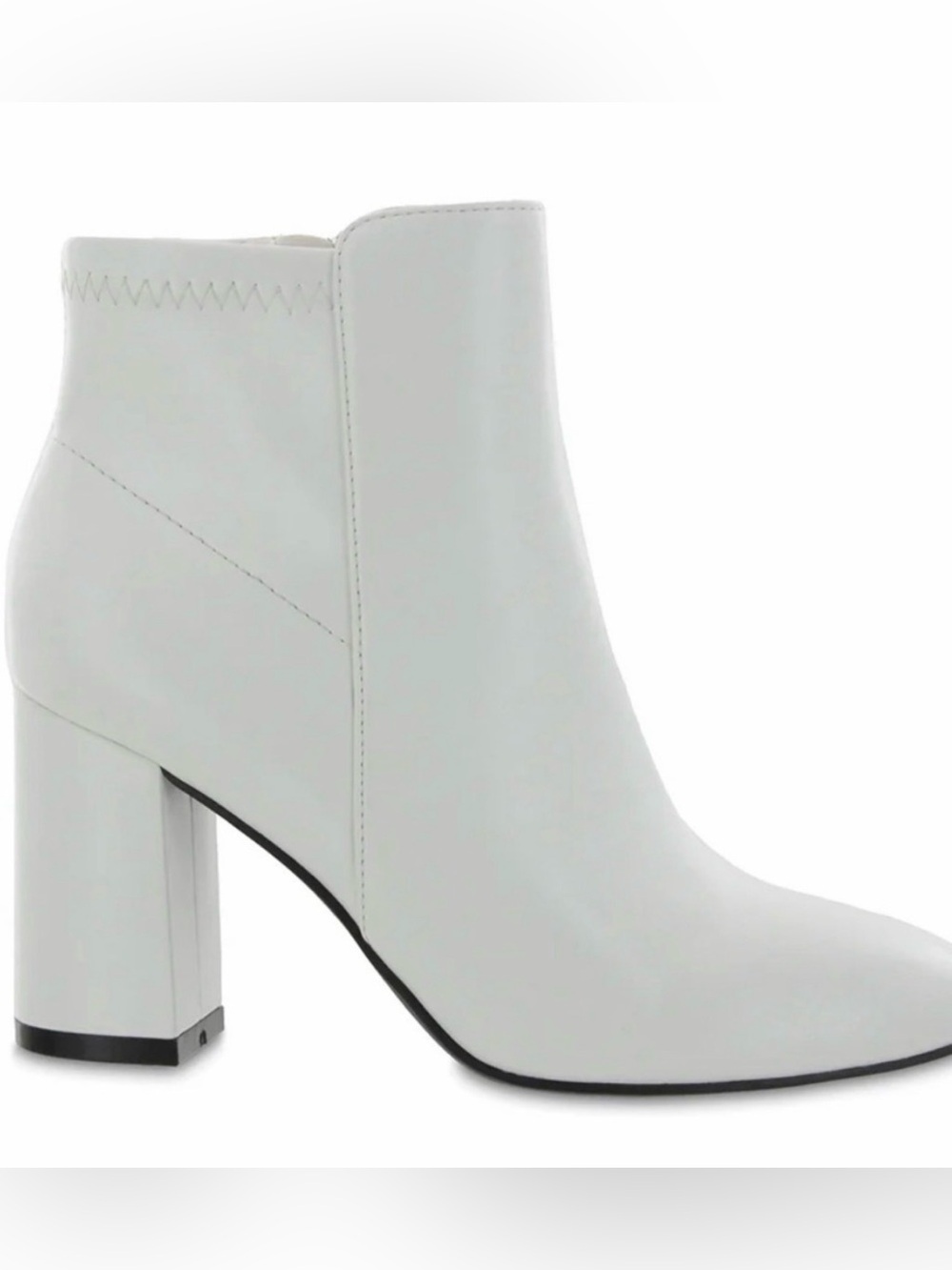 NWT - MIA brand White Block Heel Ankle Boots - Women's Fashion Boot